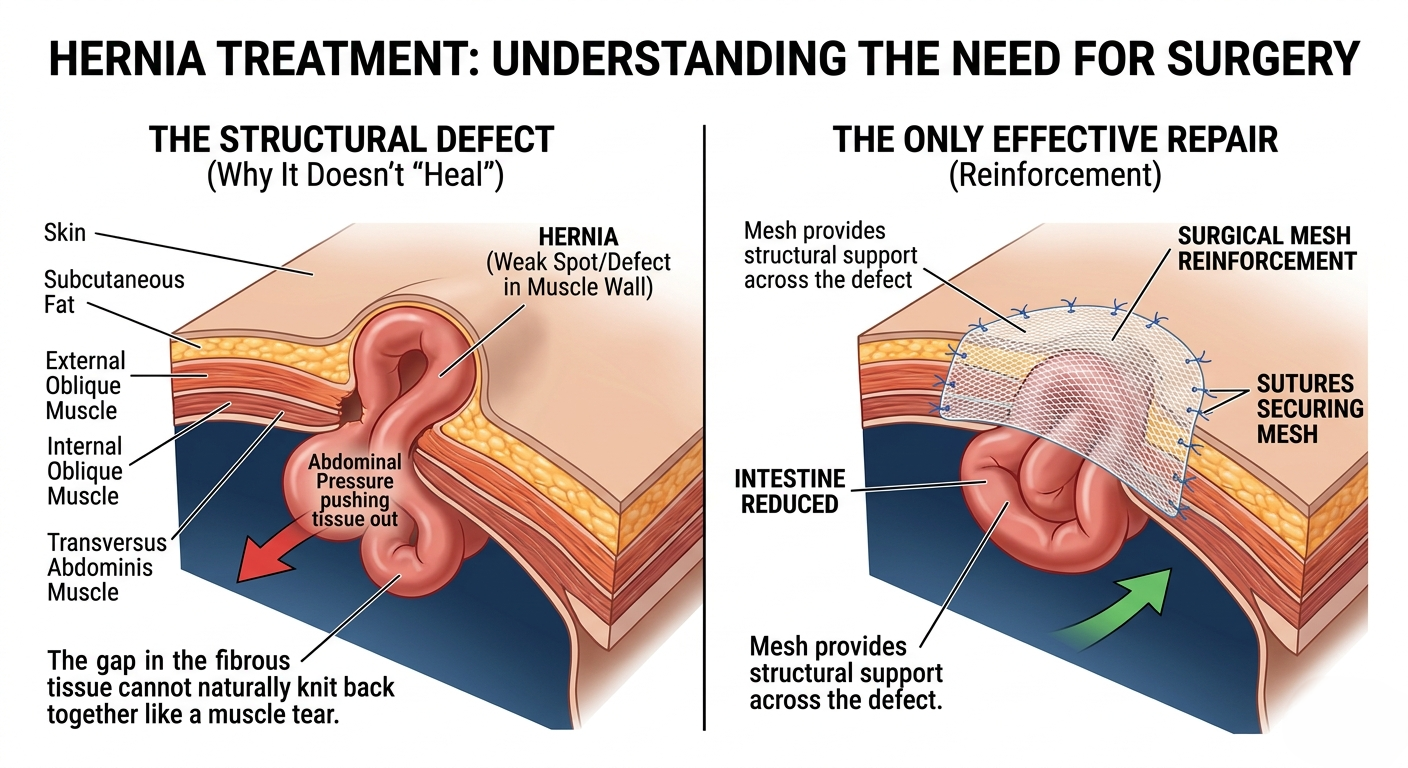 Can Hernia Heal Without Surgery
