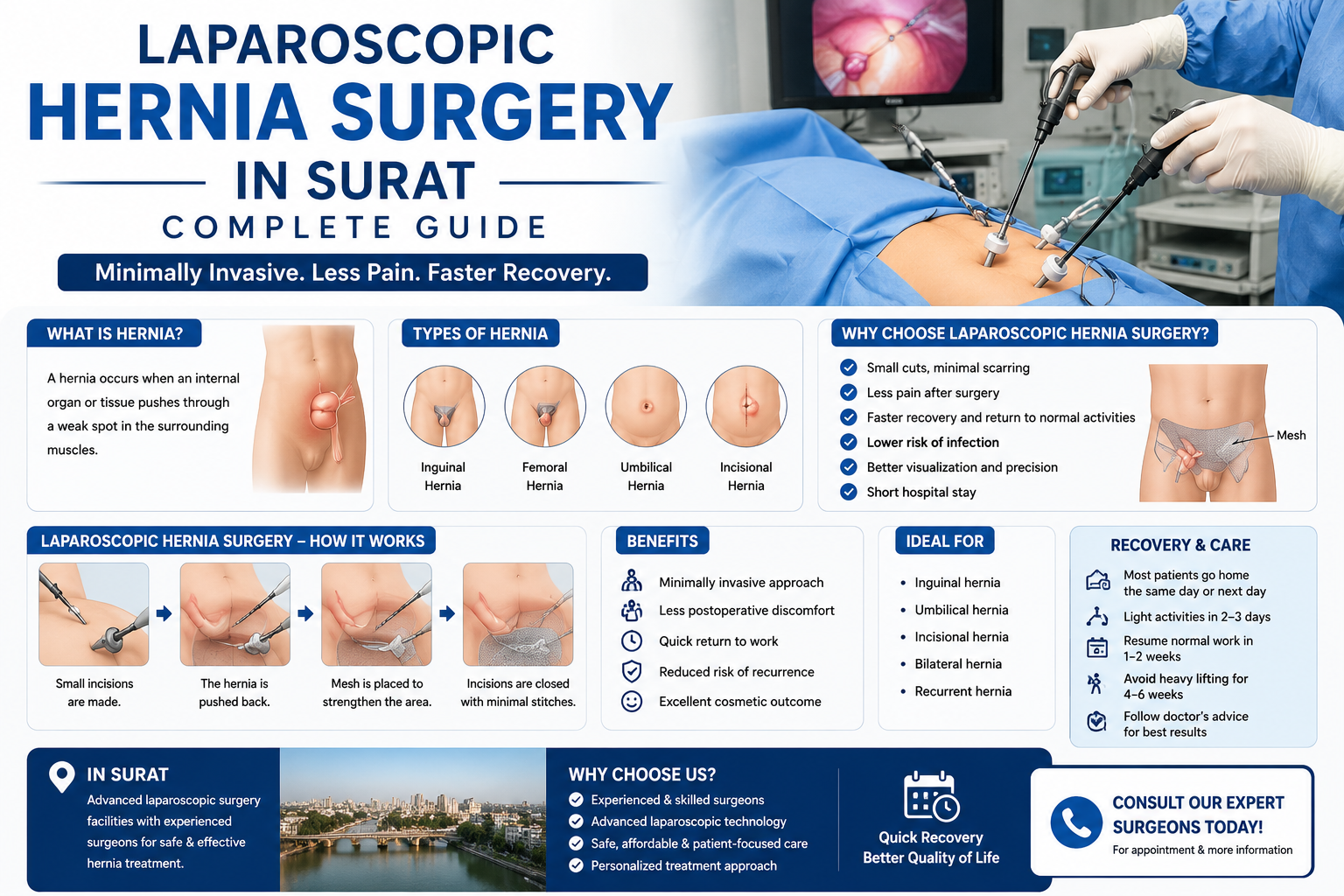 laparoscopic hernia surgery surat