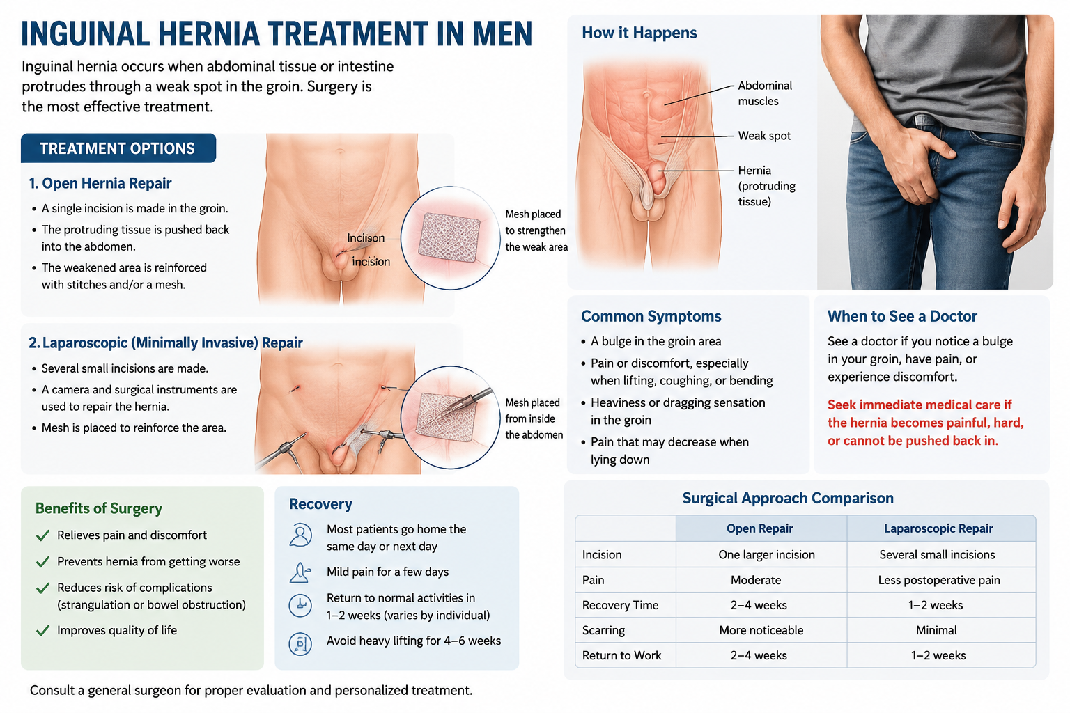 inguinal hernia treatment men
