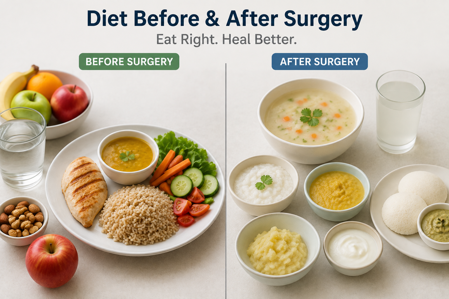 diet before and after surgery in india