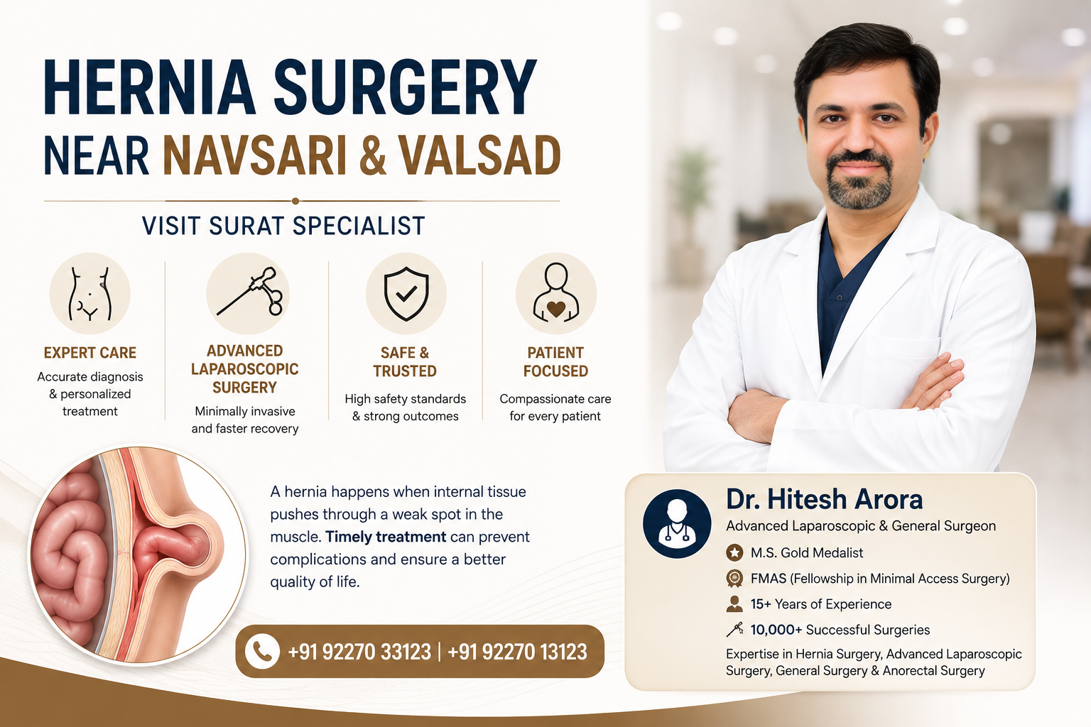 hernia surgery near navsari & valsad