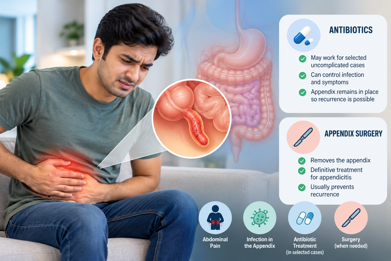 appendicitis treatment without surgery