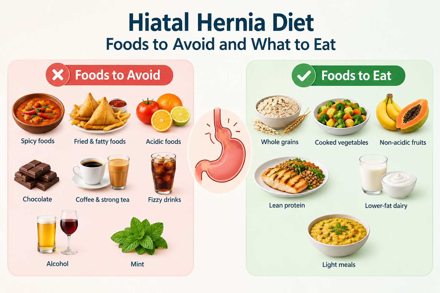 hiatal hernia diet foods to avoid