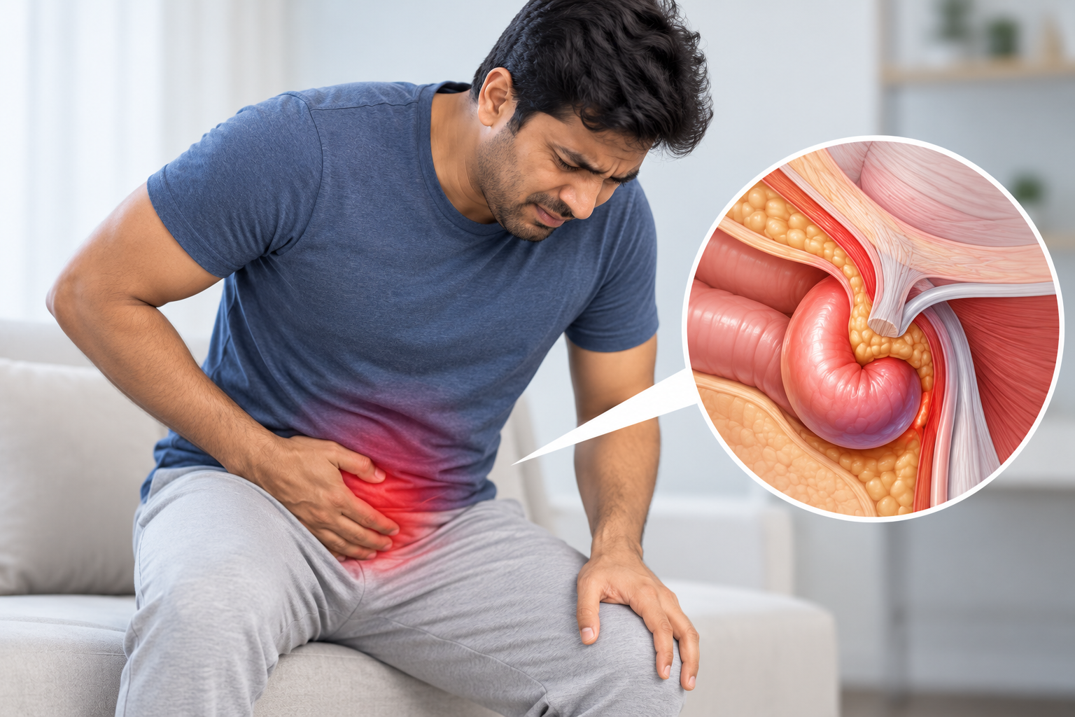 strangulated hernia symptoms